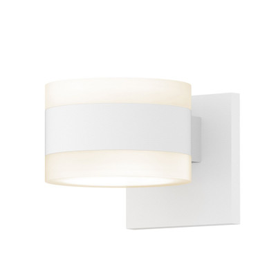 REALS 2 LED White Cylinder Lenses Wall Sconce 5 Inch Wide by Sonneman - 7302FWFW