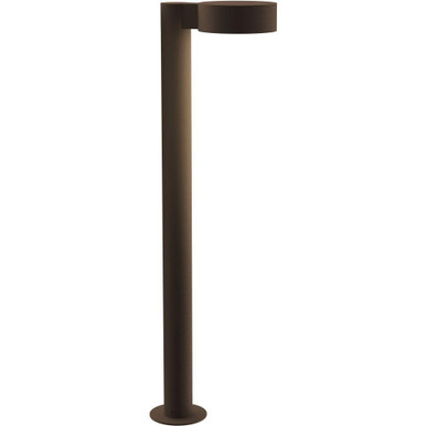 REALS 1 LED Plate Cap and Plate Lens Bollard 28 Inch Tall by Sonneman - 7305PCPL