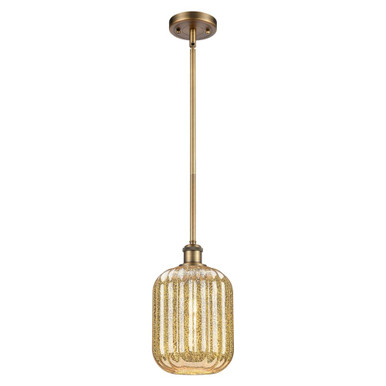 Preston 1 Light Ballston Jar Stem Hung Mini Pendant by Innovations - 516-1S-G460-7