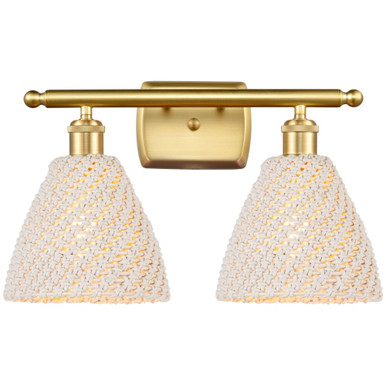 Bristol Natural 2 Light Bath Vanity 10.5 Inch X 17.5 Inch by Innovations - 516-2W-NBD-75