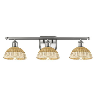 Bristol Natural II 3 Light Bath Vanity 7.75X 27.5 Inch Wide by Innovations - 516-3W-NBD2-75