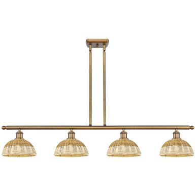 Bristol Natural II 4 Light Stem Hung Island 8.5 X 48 Inch by Innovations - 516-4I-NBD2-9