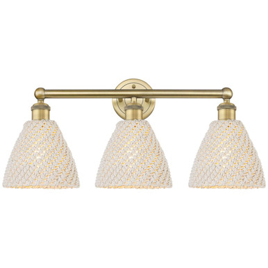 Bristol Natural 3 Light Bath Vanity 11.75 Inch X 25.5 Inch by Innovations - 616-3W-NBD-75