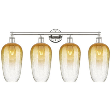 Brookhaven Flute 4 Light Bath Vanity 17.25 Inch X 34 Inch by Innovations - 616-4W-G484-7