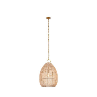 Willow 1 Light Chain Hung Pendant 27.75 and 17.72 Inch Wide by Innovations - 671-1P-GD-18NT