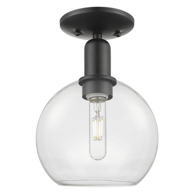 Athens 1 Light Semi Flush Mount 11.5 Inch Tall X 8 Inch Wide by Innovations - 716-1C-G12-8