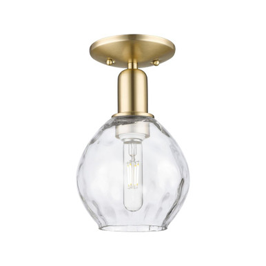 Waverly 1 Light Semi Flush Mount 10 Inch Tall X 6 Inch Wide by Innovations - 716-1C-G362
