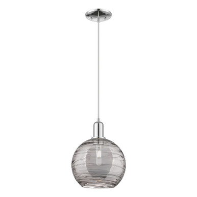 Athens Deco Swirl 1 Light Cord Hung Mini Pendant 12.45 X 10 by Innovations - 716-1P-G1213-10