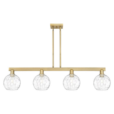 Athens Water Glass 4 Light Stem Hung Island 50.75 Inch Wide by Innovations - 716-4I-G1215-8