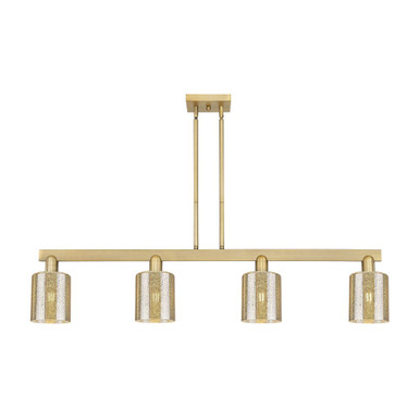 Cobbleskill 4 Light Stem Hung Island 9.88 X 47.75 Inch Wide by Innovations - 716-4I-G11