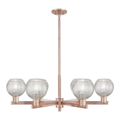 Athens 6 Light Stem Hung Chandelier 10.13 Inch X 35.63 Inch by Innovations - 716-6CR-G122C-6