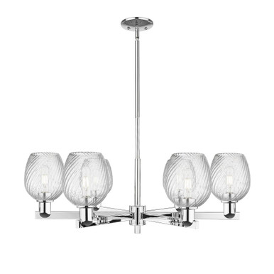 Salina 6 Light Stem Hung Chandelier 11.38 Inch X 35.5 Inch by Innovations - 716-6CR-G292