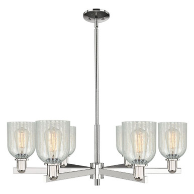 Caledonia 6Light Mouchette Stem Hung Chandelier 35 Inch Wide by Innovations - 716-6CR-G2511