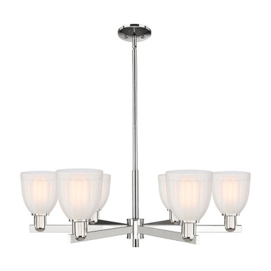 Brookfield 6 Light Stem Hung Chandelier 11 Inch X 36 Inch by Innovations - 716-6CR-G441