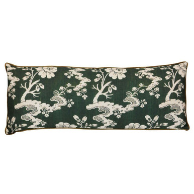 Chinoiserie Blooming Garden Lumbar Pillow 36 Inch Wide by Stylecraft - DFS10271DS