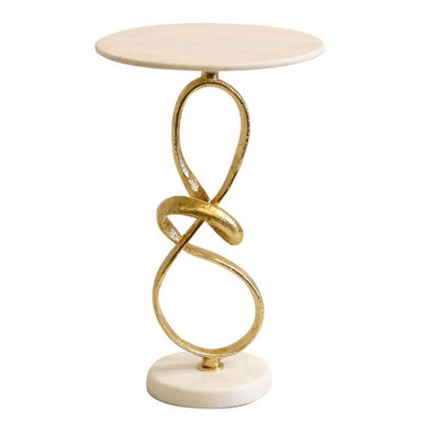 Aurelia Side Table 24 Inch Tall and 16 Inch Wide by Stylecraft - ISF27172DS