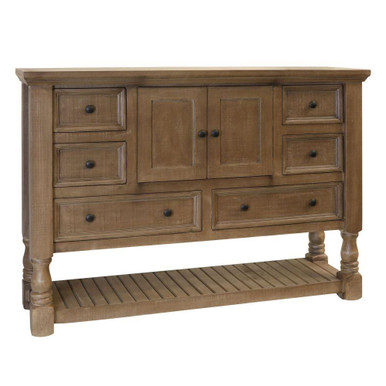 Mailroom 6 Drawer 2 Door Post Dresser 45 X 62.5 Inch Wide by Stylecraft - MSF27252DS