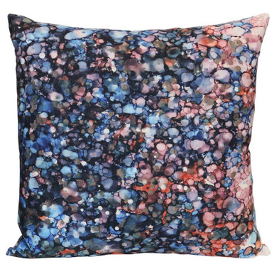 Wyatt Abstract Midnight Terrazzo Pillow 24 X 24 Inch Wide by Stylecraft - NWS10390DS