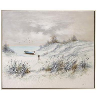 Seaside Framed Wall Art 51.75 Inch Tall and 61.75 Inch Wide by Stylecraft - WI34452DS