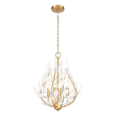 Claudine 4 Light Chandelier 20.25 Inch Tall and 18 Inch Wide by Z Lite - 353-18MGLD
