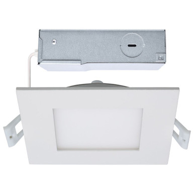 Edge Lit 10W LED Square Direct Wire Downlight 4.75 Inch Wide by Satco - S11829R1