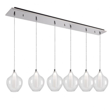 Victoria 17W LED Pendant 9 Inch Tall and 7 Inch Wide by Kuzco - MP3007CH-06