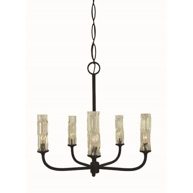 Kaia 5 Light Dining Chandelier 25 Inch Tall and 26 Inch Wide by Framburg - 5965