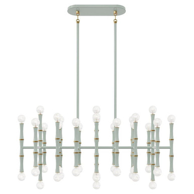 Kane 42 Light Chandelier 16.38 Inch Tall X 38.25 Inch Wide by Robert Abbey - 77