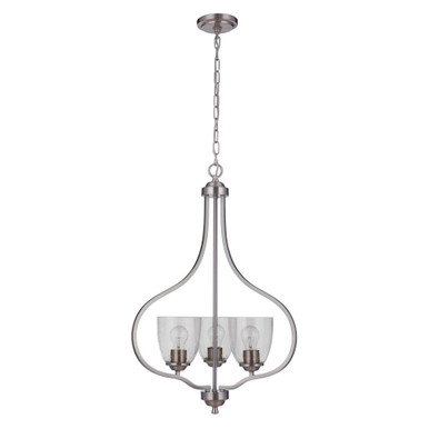 Serene 3 Light Foyer 30.75 Inch Tall and 22.5 Inch Wide by Craftmade - 49933