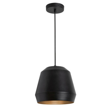 Bronx 1 Light Pendant 8.5 Inch Tall and 10 Inch Wide by AFX - BRXP10MB