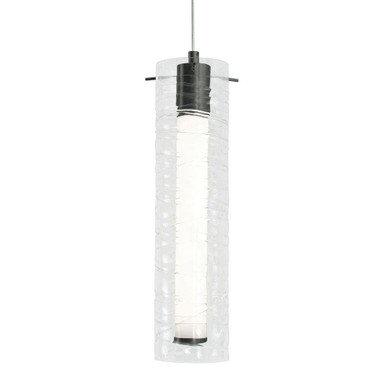 Bari 15W 1 LED Pendant 15 Inch Tall and 4 Inch Wide by AFX - BRIP04LAJUD