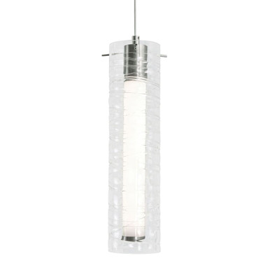 Bari 15W 1 LED Pendant 15 Inch Tall and 4 Inch Wide by AFX - BRIP04LAJUD