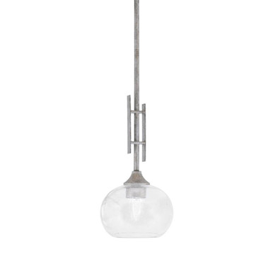 Uptowne 1 Light Small Stem Hung Pendant 18 Inch Tall by Toltec - 320-DG-202