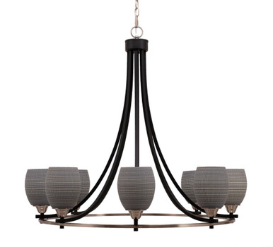 Paramount 8 Light Large Chandelier by Toltec 3408-MBBR-500 - 3408-MBBR-500