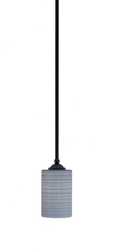 Zilo 1 Light Steel Stem Hung Mini Pendant 7.5 Inch Tall by Toltec - 560-MB-300