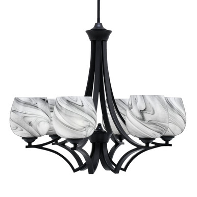 Zilo 6 Light Large Chandelier by Toltec 566-MB-4760 - 566-MB-4760