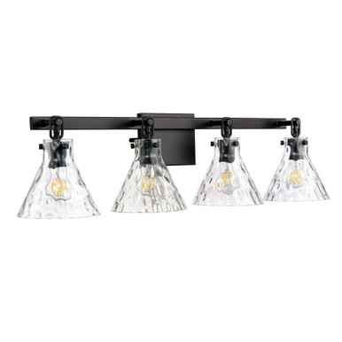 Barlon 4 Light Bath Vanity 9 Inch Tall and 34.75 Inch Wide by Millennium - 20004