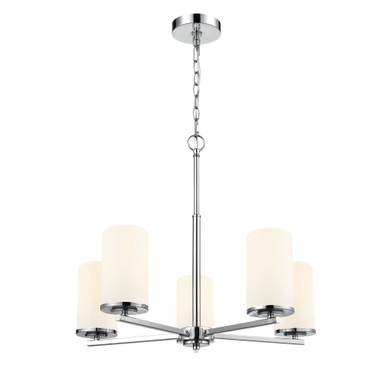 Verlana 5 Light Chandelier 21.25 Inch Tall and 24 Inch Wide by Millennium - 2715WG