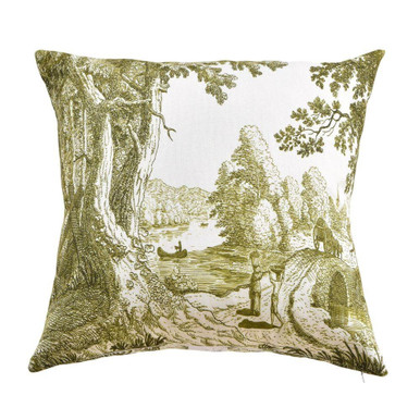 Reverie Toile Pillow 24 Inch Tall and 24 Inch Wide by Stylecraft - DFS10239
