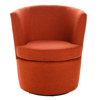 Barrel Swivel Accent Chair 33.5 Inch Tall and 28 Inch Wide by Stylecraft - DFF20084