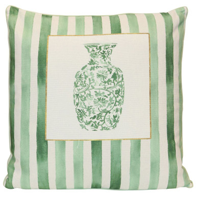Porcelain Stripe Gallery Pillow 24 Inch Tall and 24 Inch Wide by Stylecraft - TDS10378