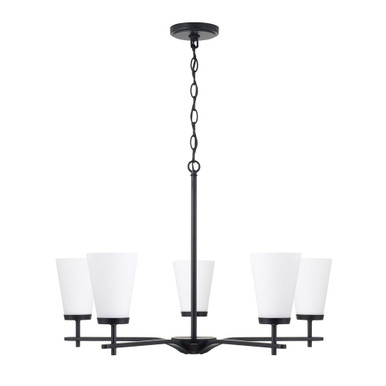 Drake 5 Light Chandelier 18.5 Inch Tall and 28 Inch Wide by HomePlace - 461051