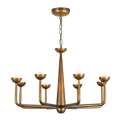 Spade 40W LED Chandelier 19 Inch Tall and 29.88 Inch Wide by Alora - CH313830