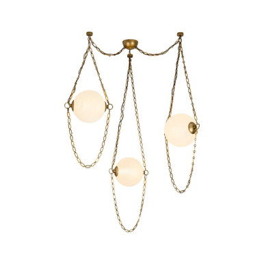 Petra 37W LED Chandelier 22 Inch Tall and 14.5 Inch Wide by Alora - CH372103