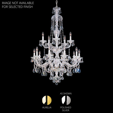 Sterling 15 Light Chandelier 47 Inch and 32 Inch Wide by Schonbek Signature - 3608
