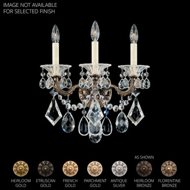 La Scala 3 Light Wall Sconce 17 X 15 Inch Length by Schonbek Signature - 5002
