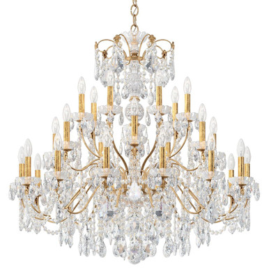 Century 28 Light Chandelier 41 Inch X 42.5 Inch Wide by Schonbek Signature - 1718