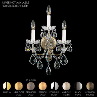 New Orleans 3 Light Wall Sconce 18.5 X 12 Inch Length by Schonbek Signature - 3652