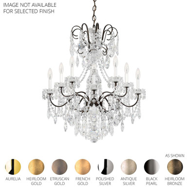 New Orleans 10 Light Chandelier 31 X 28 Inch Wide by Schonbek Signature - 3657