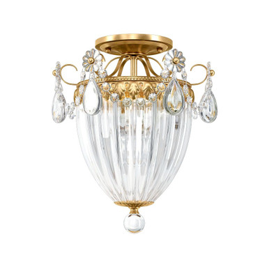 Bagatelle 3 Light Semi Flush Mount 12X10.5 Inch Wide by Schonbek Signature - 1242